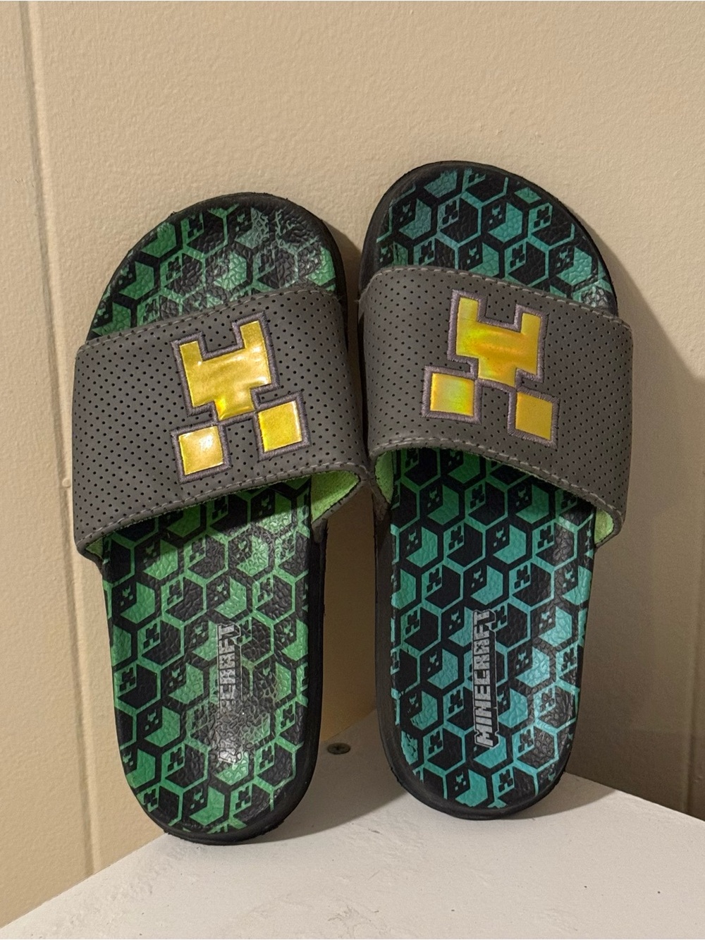 Minecraft Kids' Slide Sandals (13-13.5)